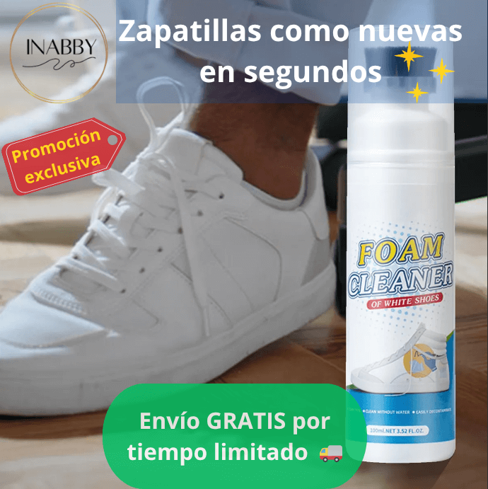 Limpiador de zapatillas en espuma
