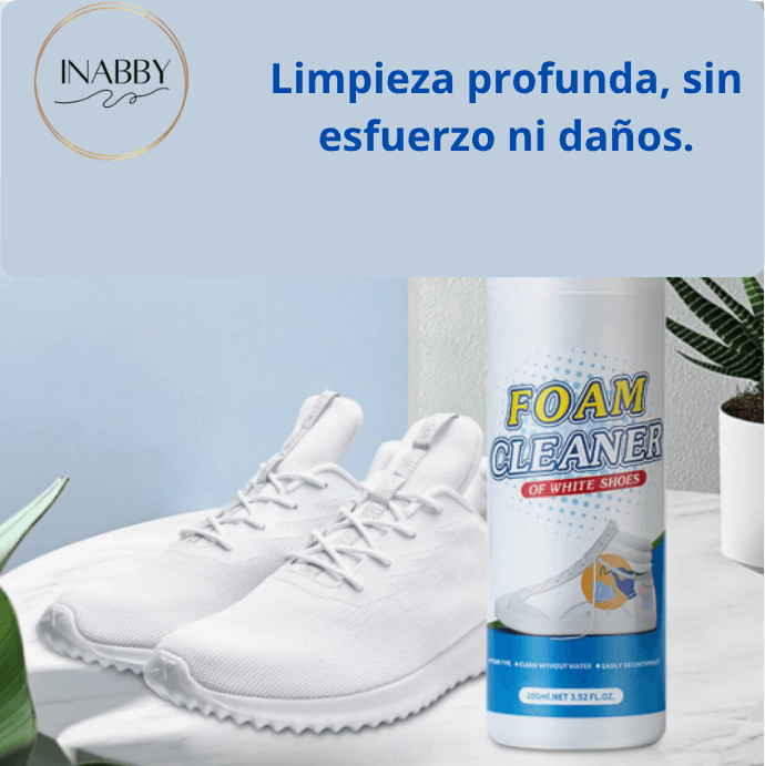 Limpiador de zapatillas en espuma